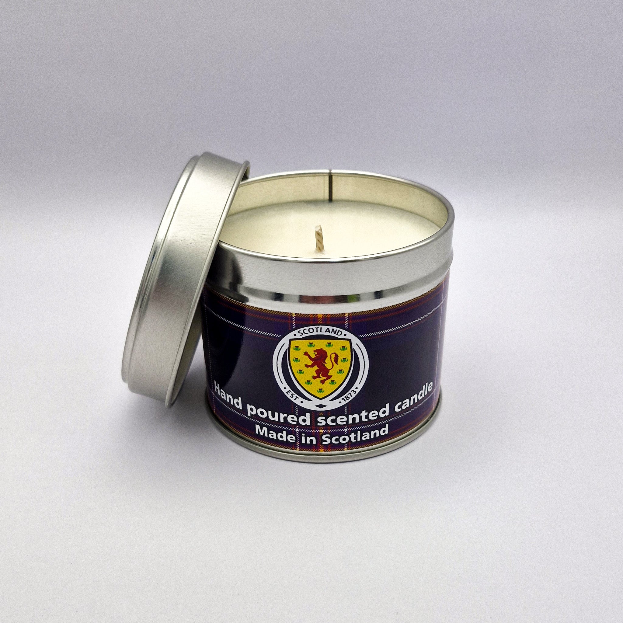Official Scotland National Football Team Travel Tin Candle