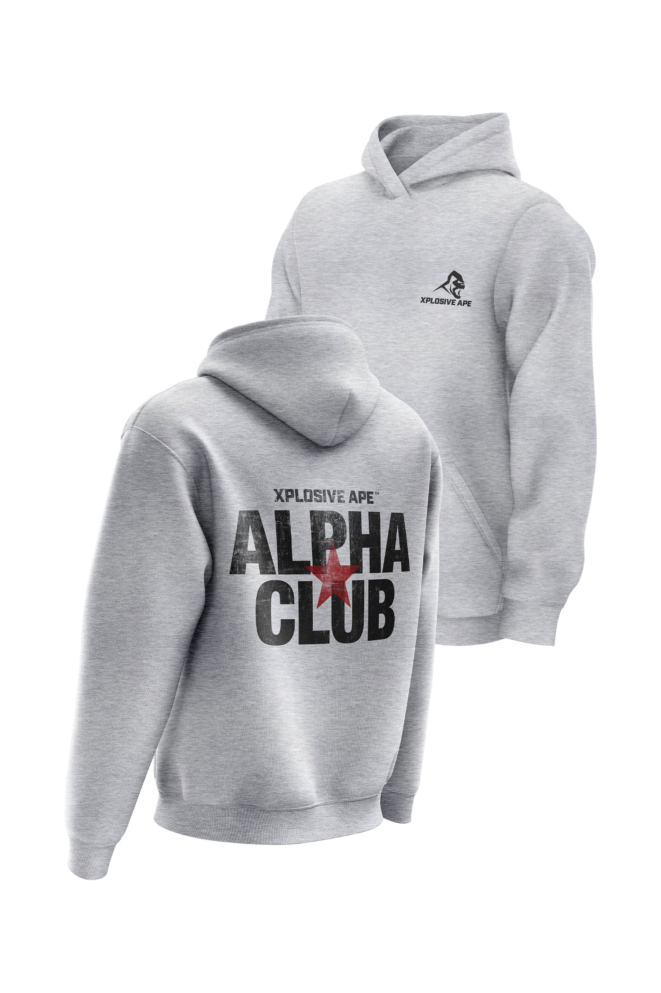 XAPE Alpha Club Hoodie - Heather Grey