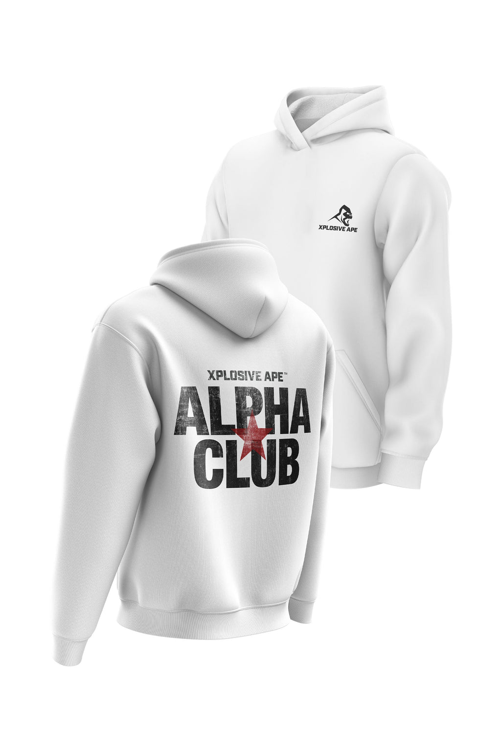 XAPE Alpha Club Hoodie - White