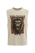 XAPE Barbed Drop Arm Tank Top - Sand