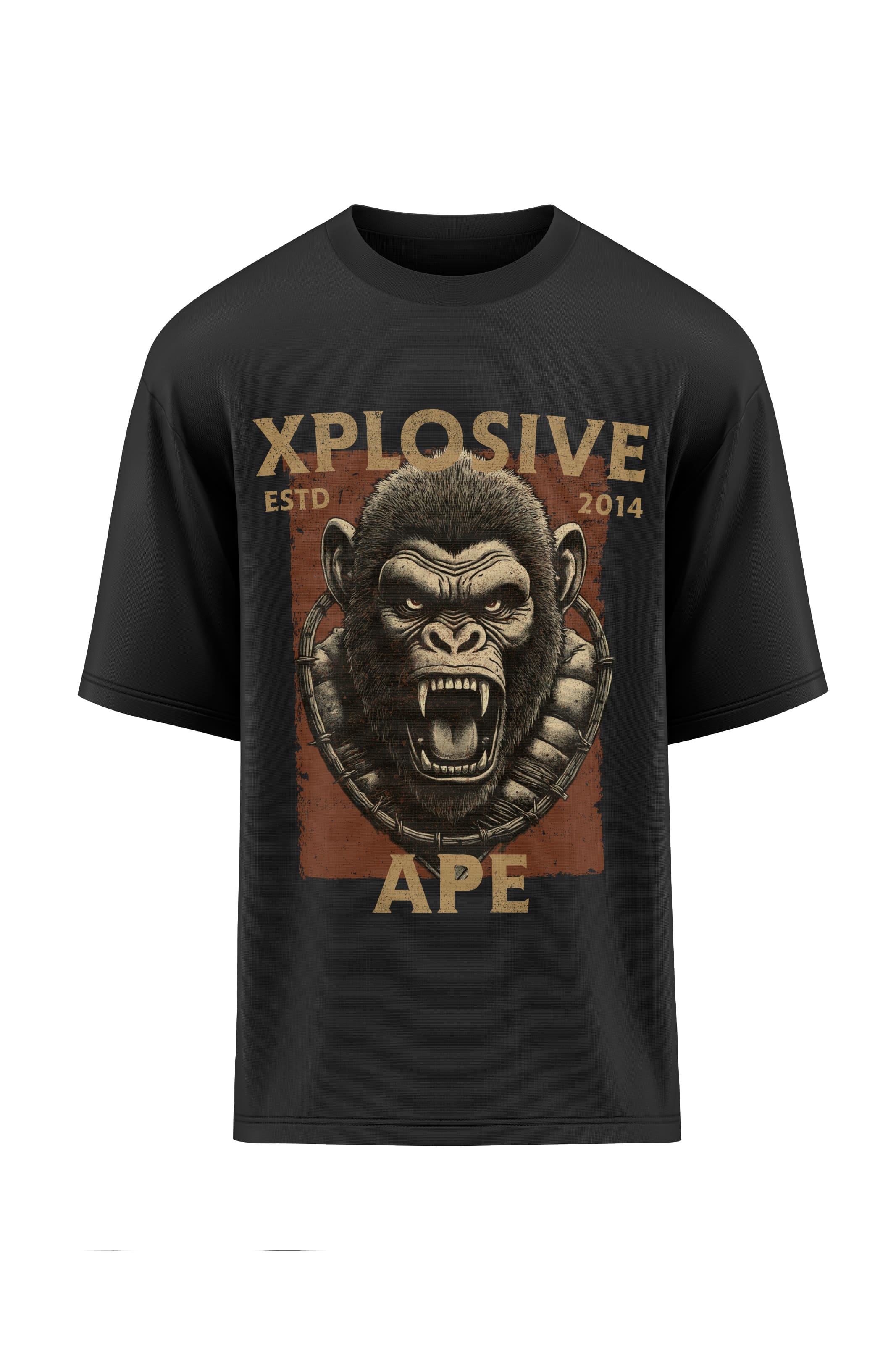 XAPE Barbed Oversized Tee - Black