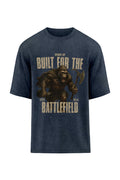 XAPE Battlefield Oversized Tee - Acid Wash Black