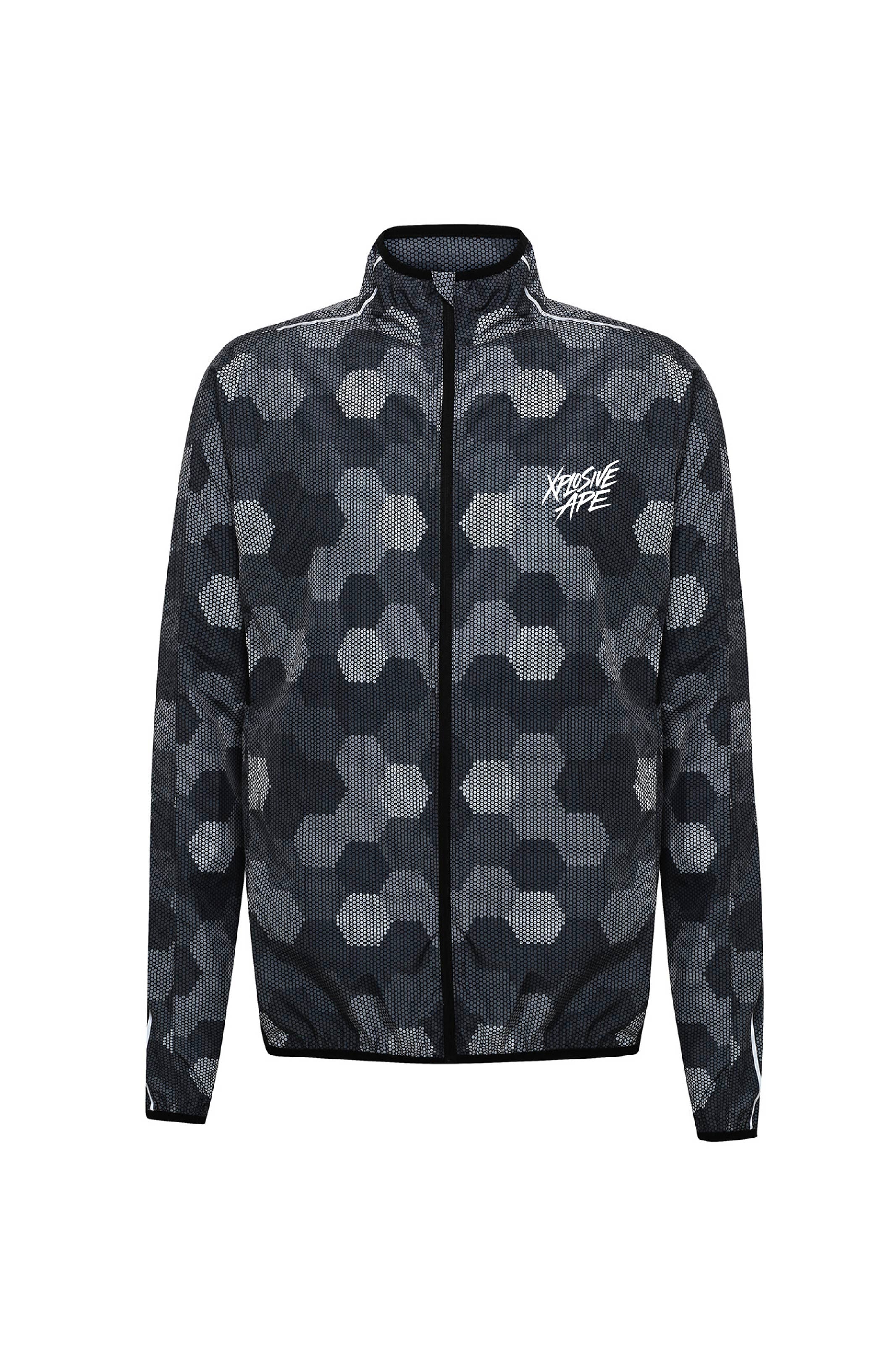 XAPE Brush Script Fitness Jacket - Black