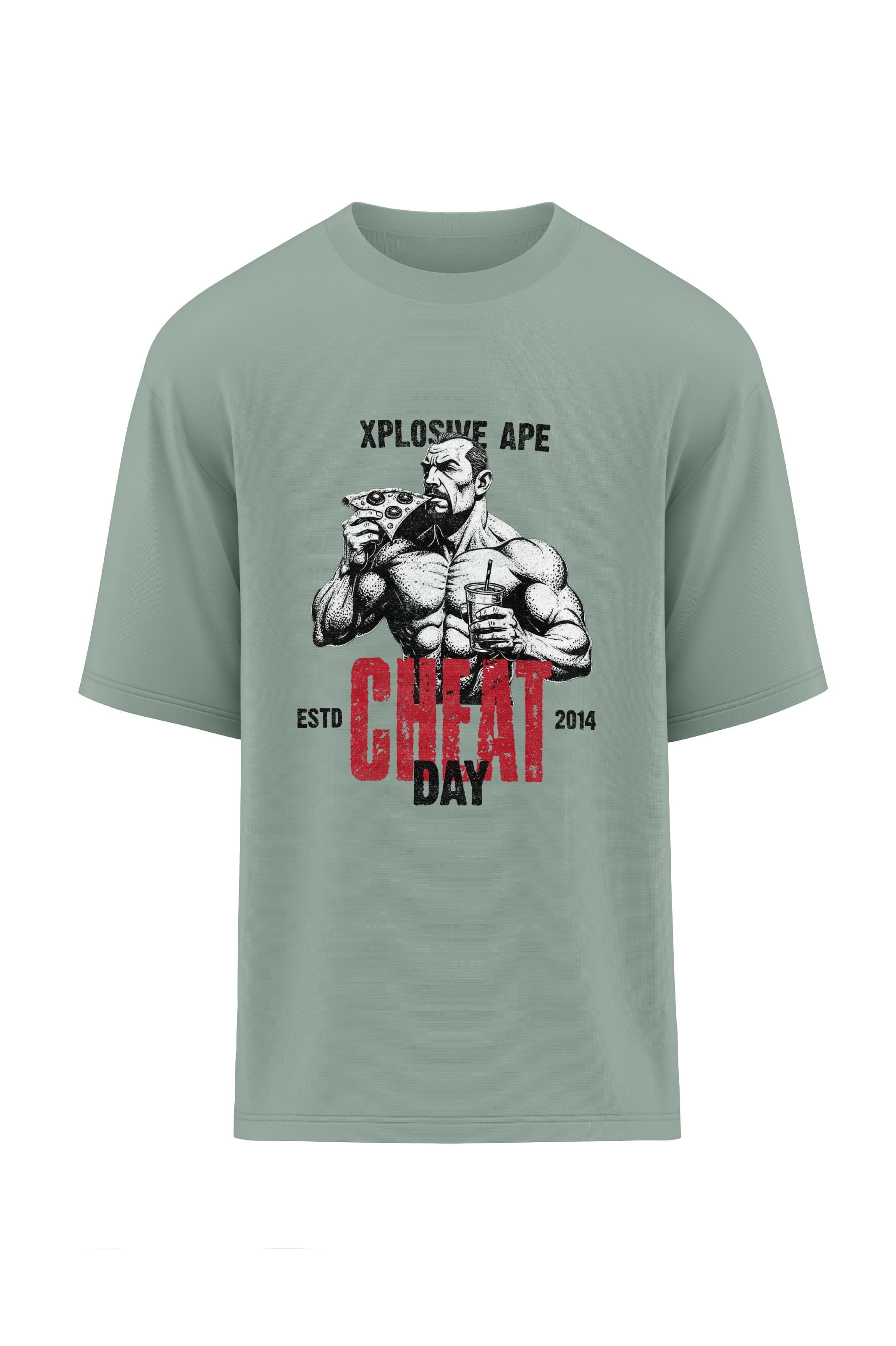 XAPE Cheat Day Oversized Tee - Sage