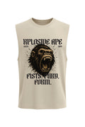 XAPE First Fury Drop Arm Tank Top - Sand