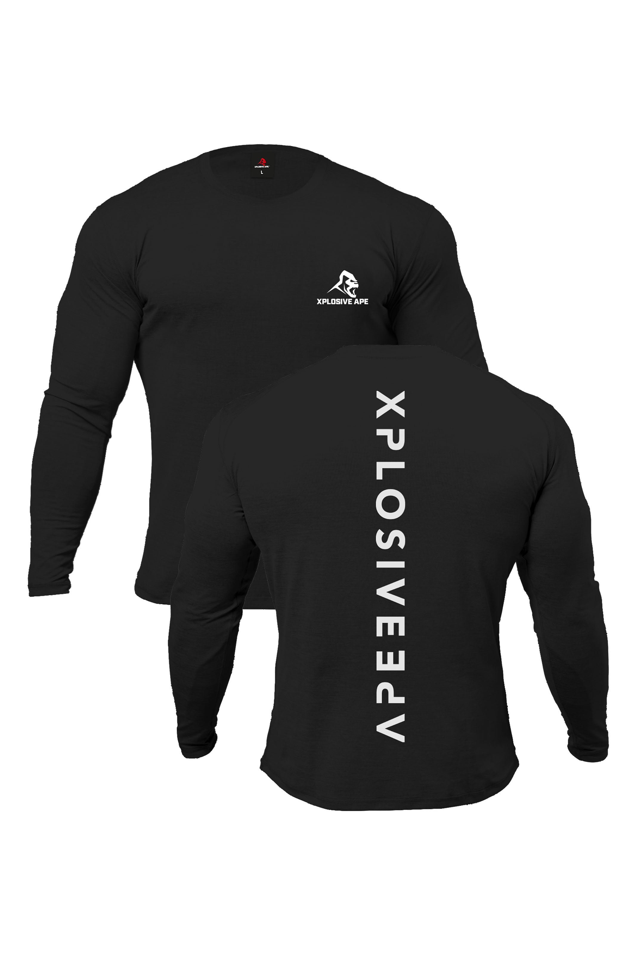 XAPE Futuristic Long Sleeve Tee - Black