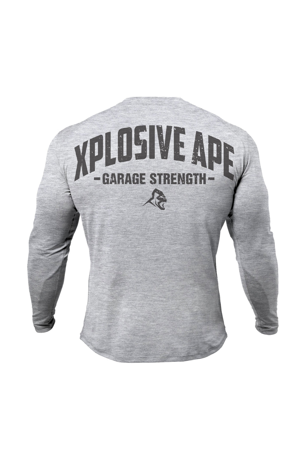 XAPE Garage Strength Long Sleeve Tee - Sports Grey