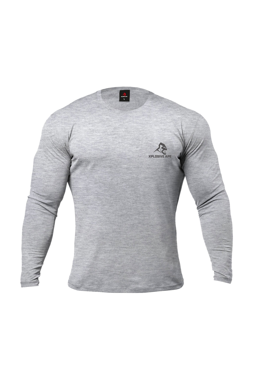 XAPE Garage Strength Long Sleeve Tee - Sports Grey