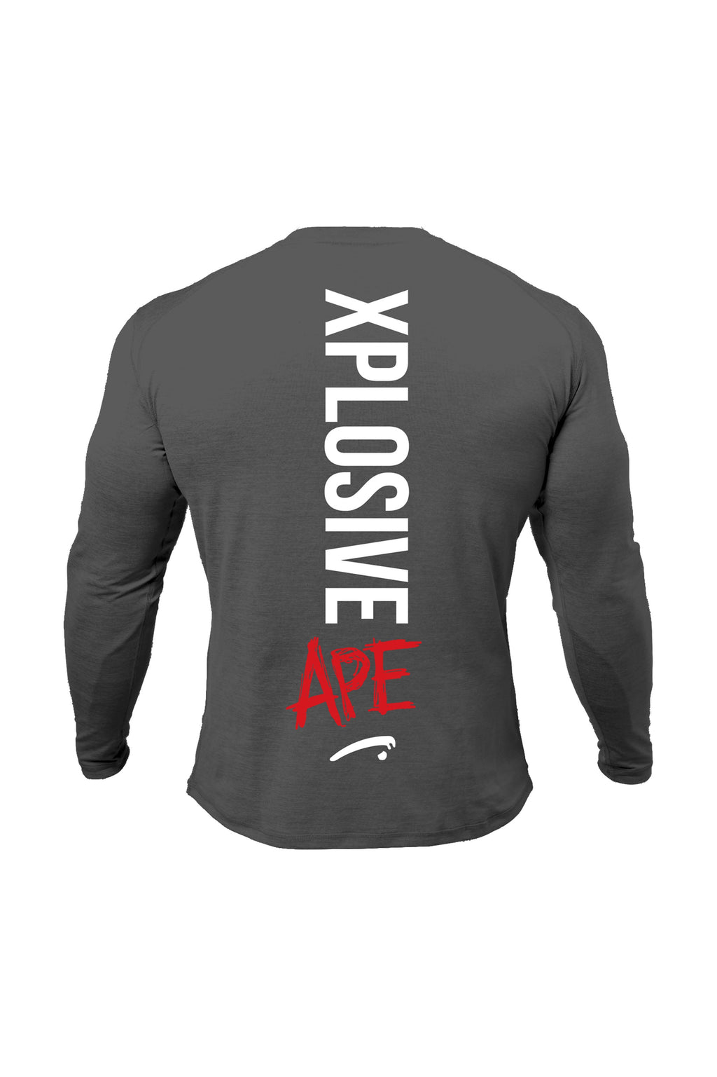 XAPE Graffiti Long Sleeve Tee - Charcoal