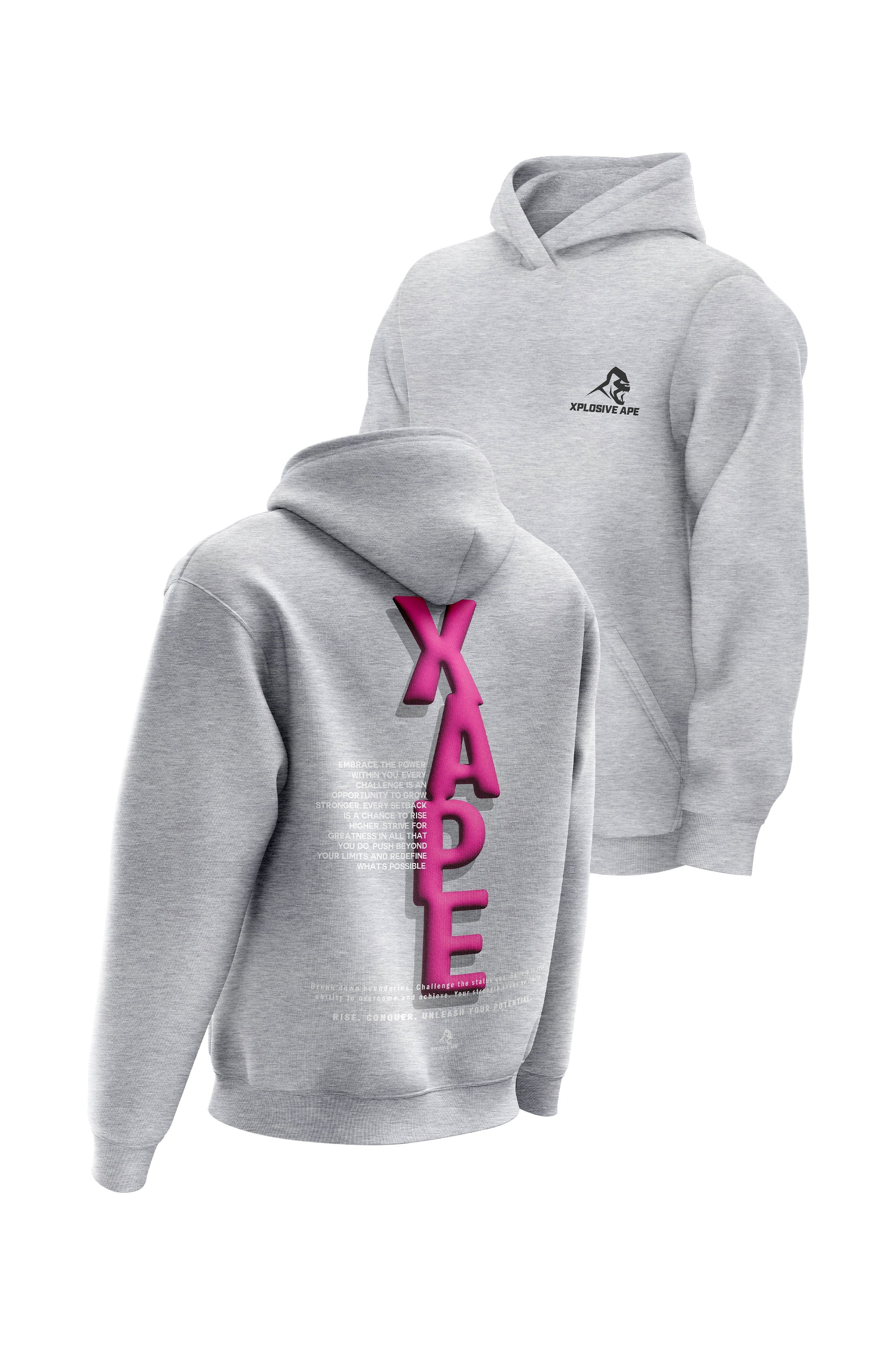 XAPE Potential V2 Hoodie - Heather Grey