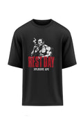 XAPE Rest Day Oversized Tee - Black