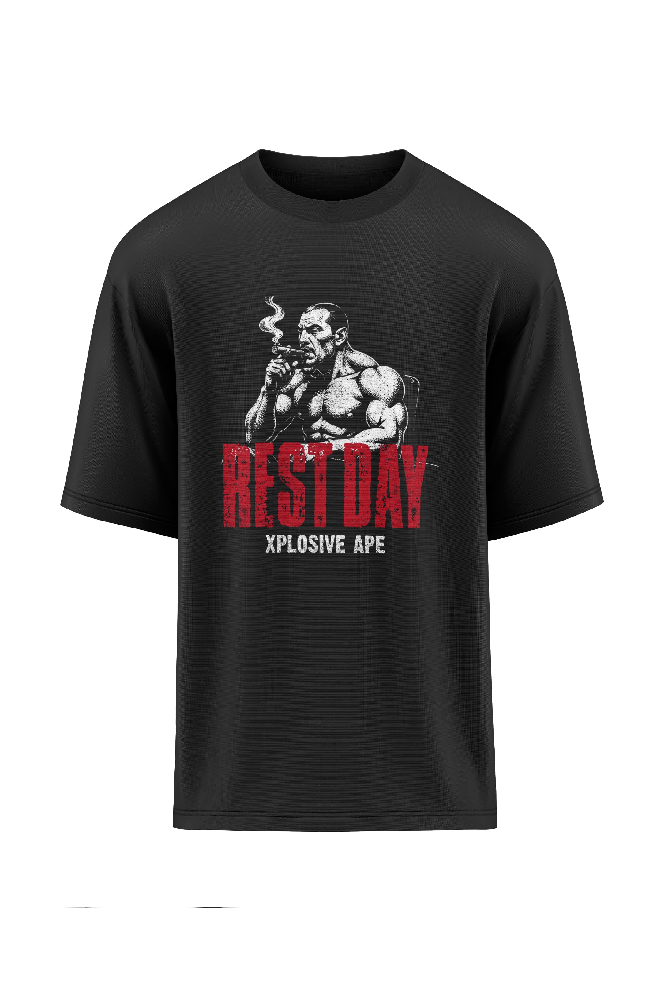 XAPE Rest Day Oversized Tee - Black