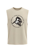 XAPE Shattered Drop Arm Tank Top - Sand