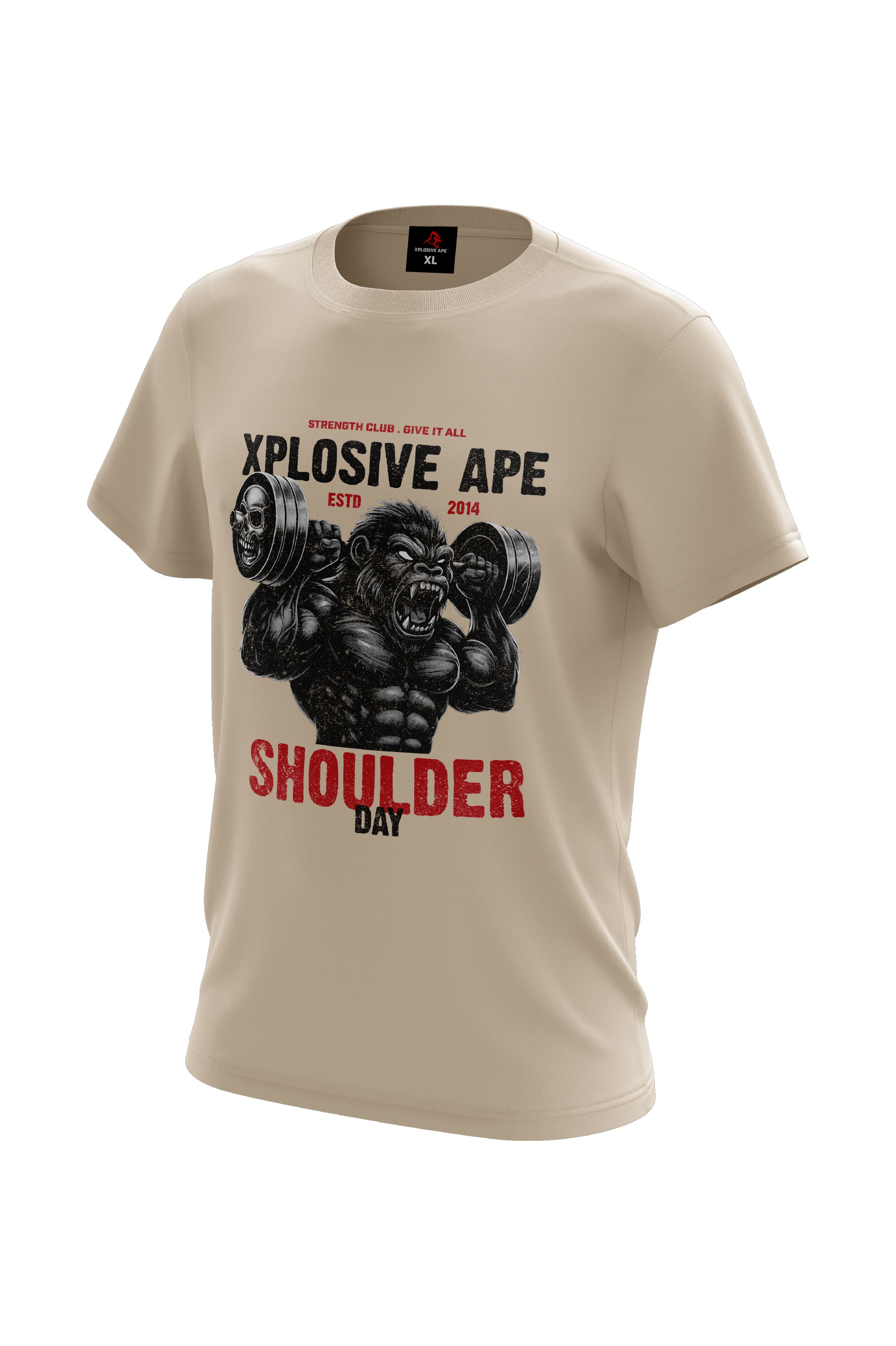 XAPE Shoulder Day V4 Tee - Sand