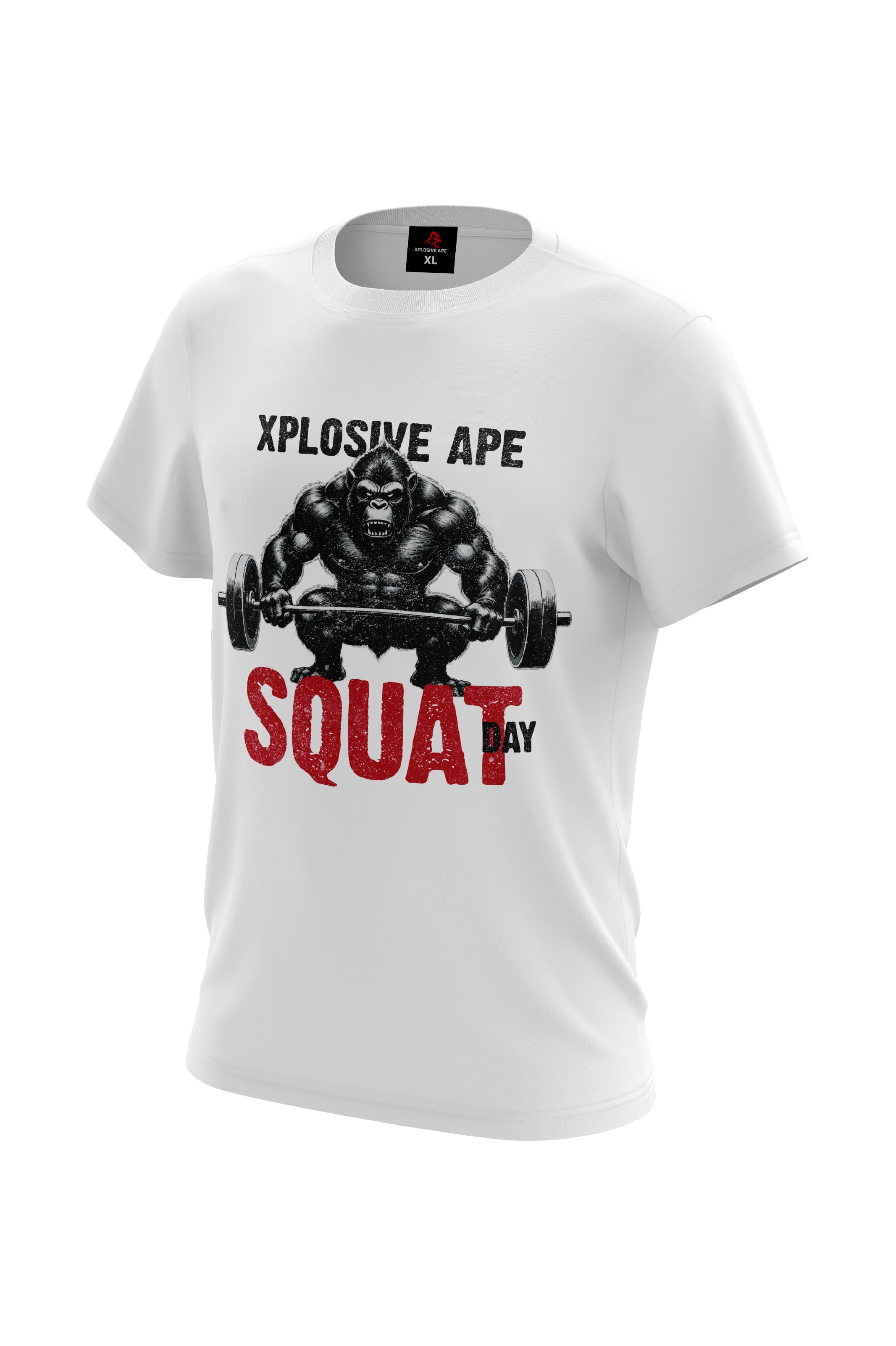 XAPE Squat Day V4 Tee - White