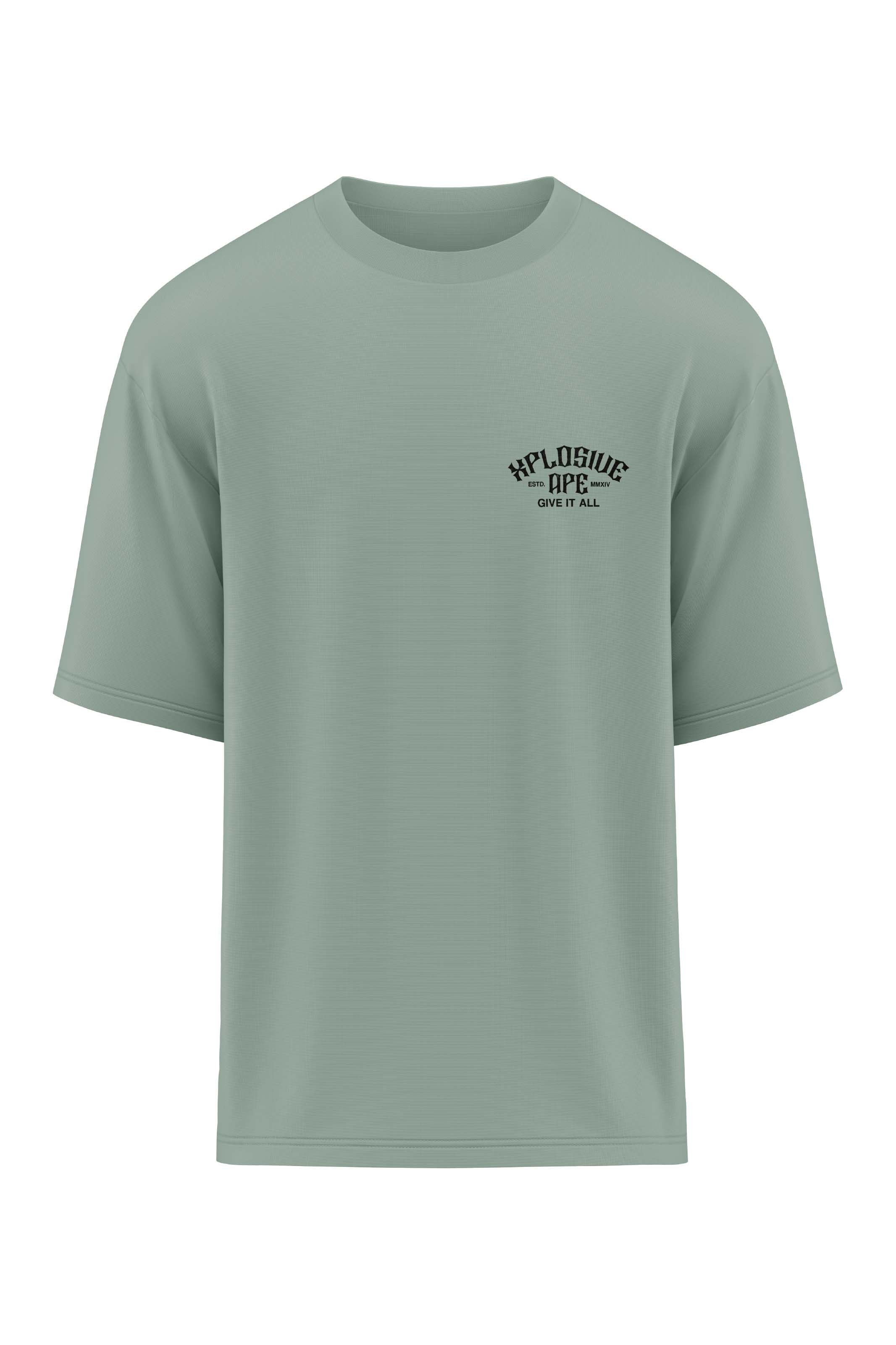 XAPE Staple Oversized Tee - Sage