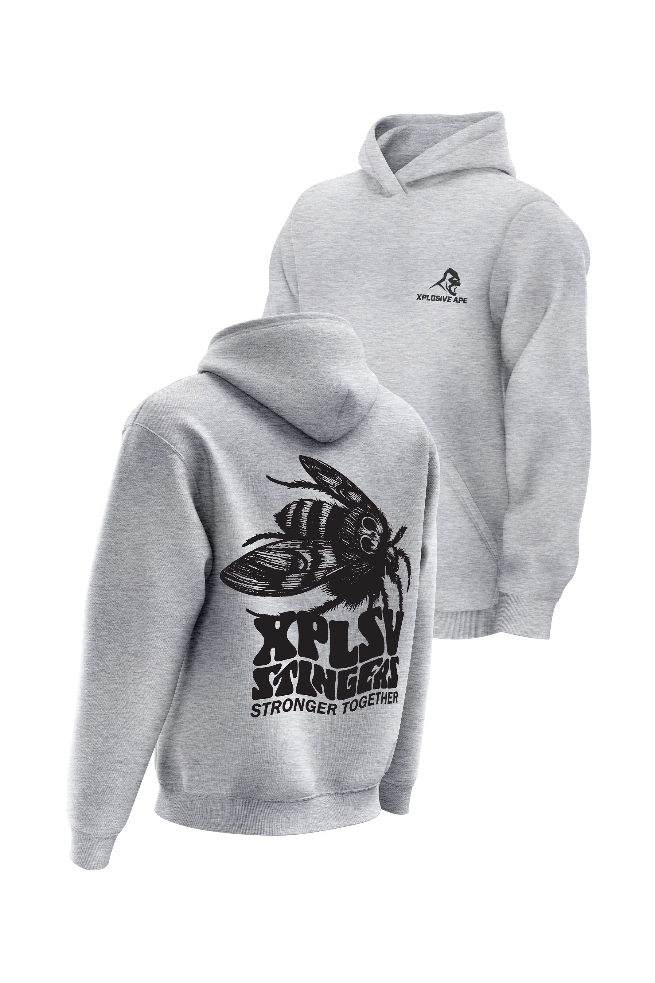 XAPE Stingers Hoodie - Heather Grey