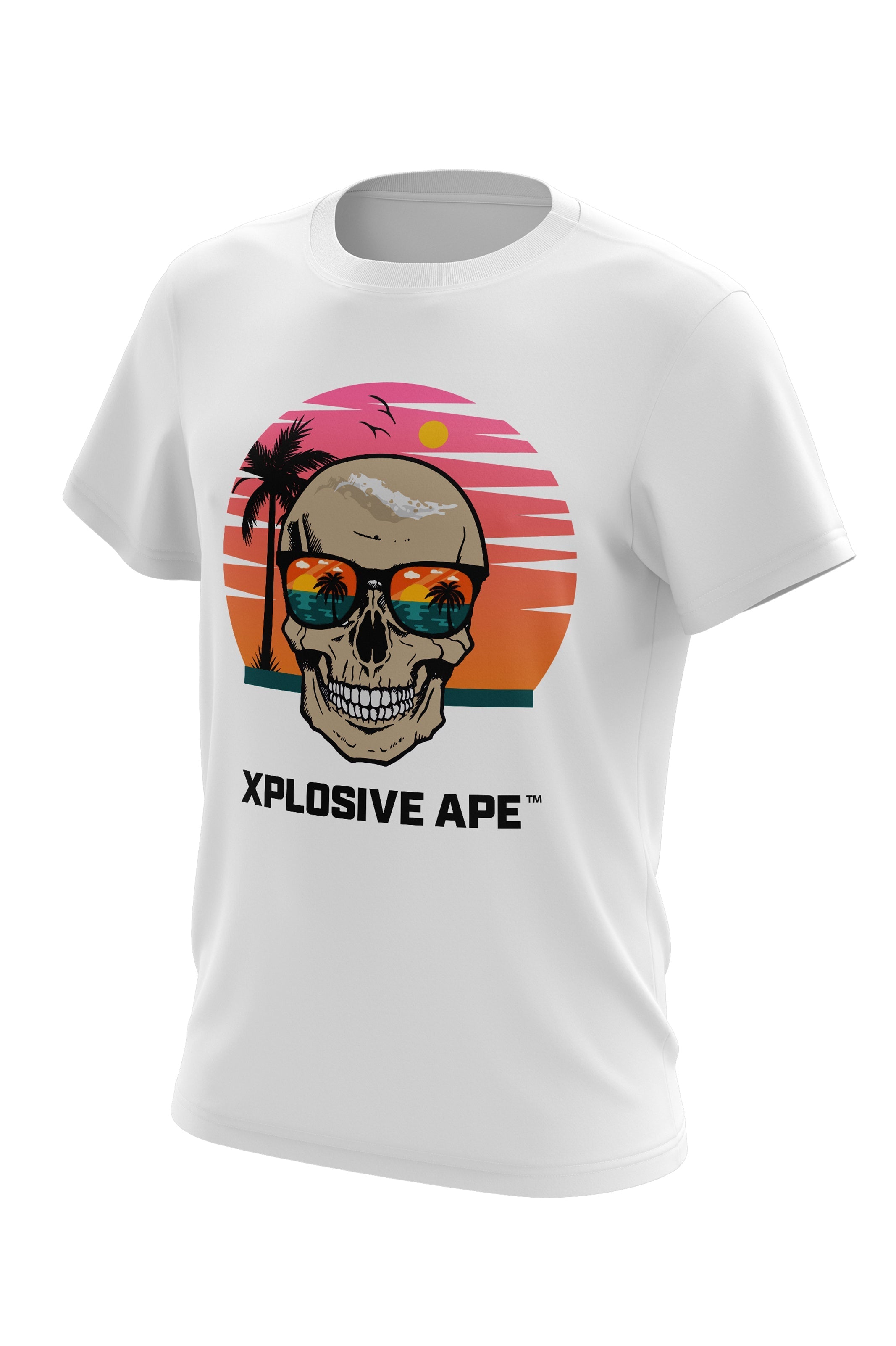 XAPE Beach Skull Tee - White