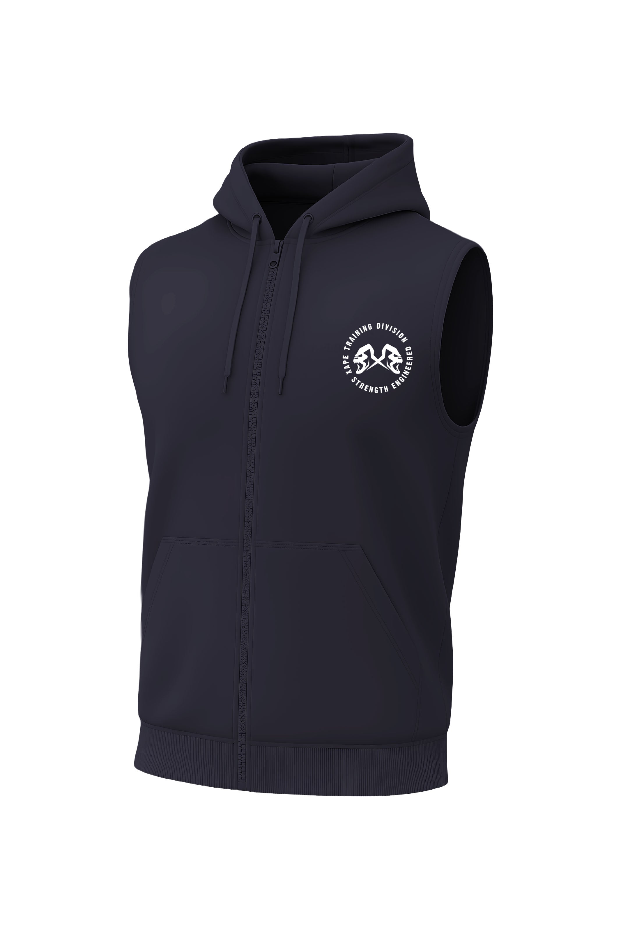 XAPE Training Division Sleeveless Hoodie - Navy