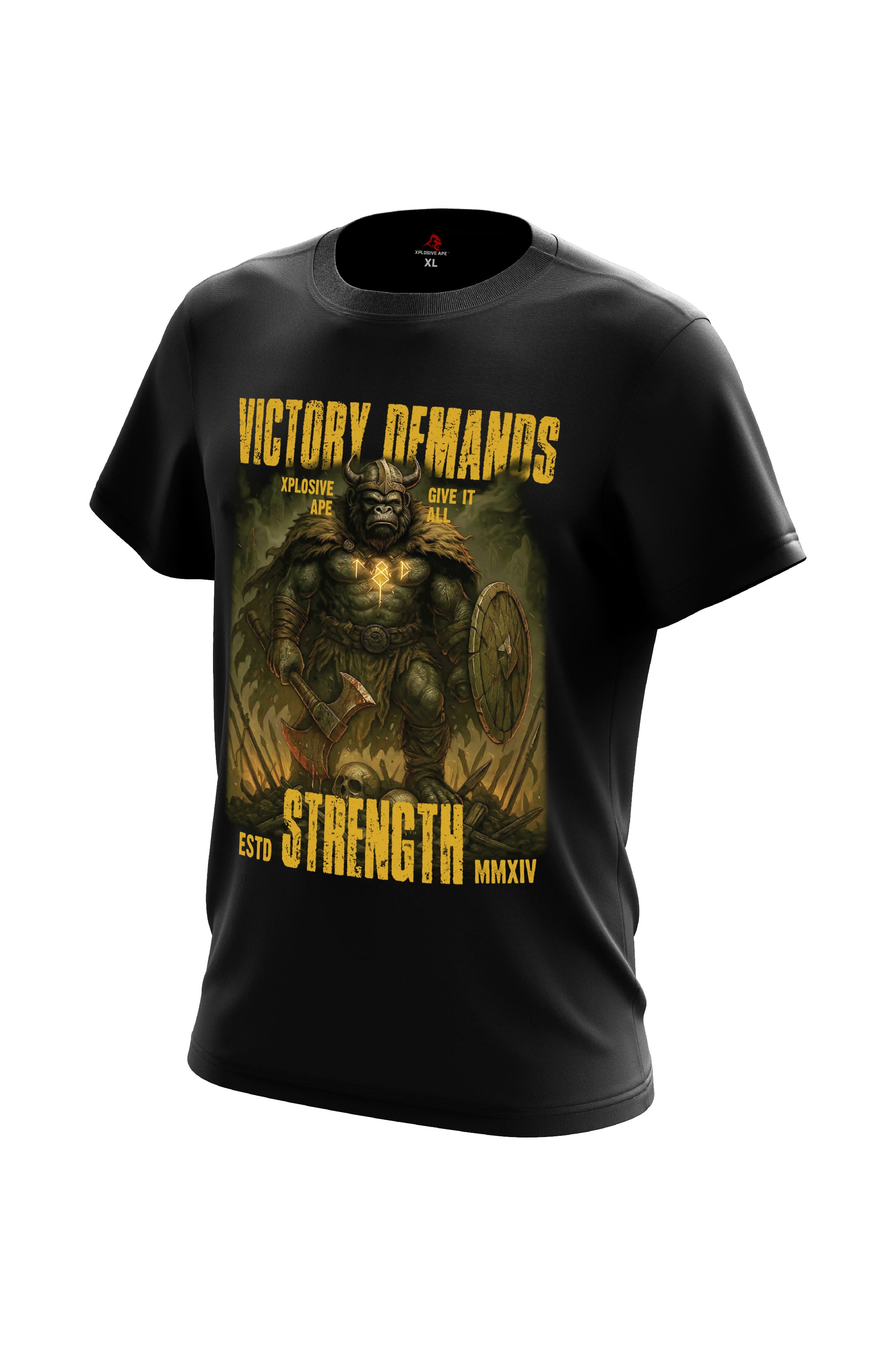 XAPE Victory Demands Strength Tee - Black