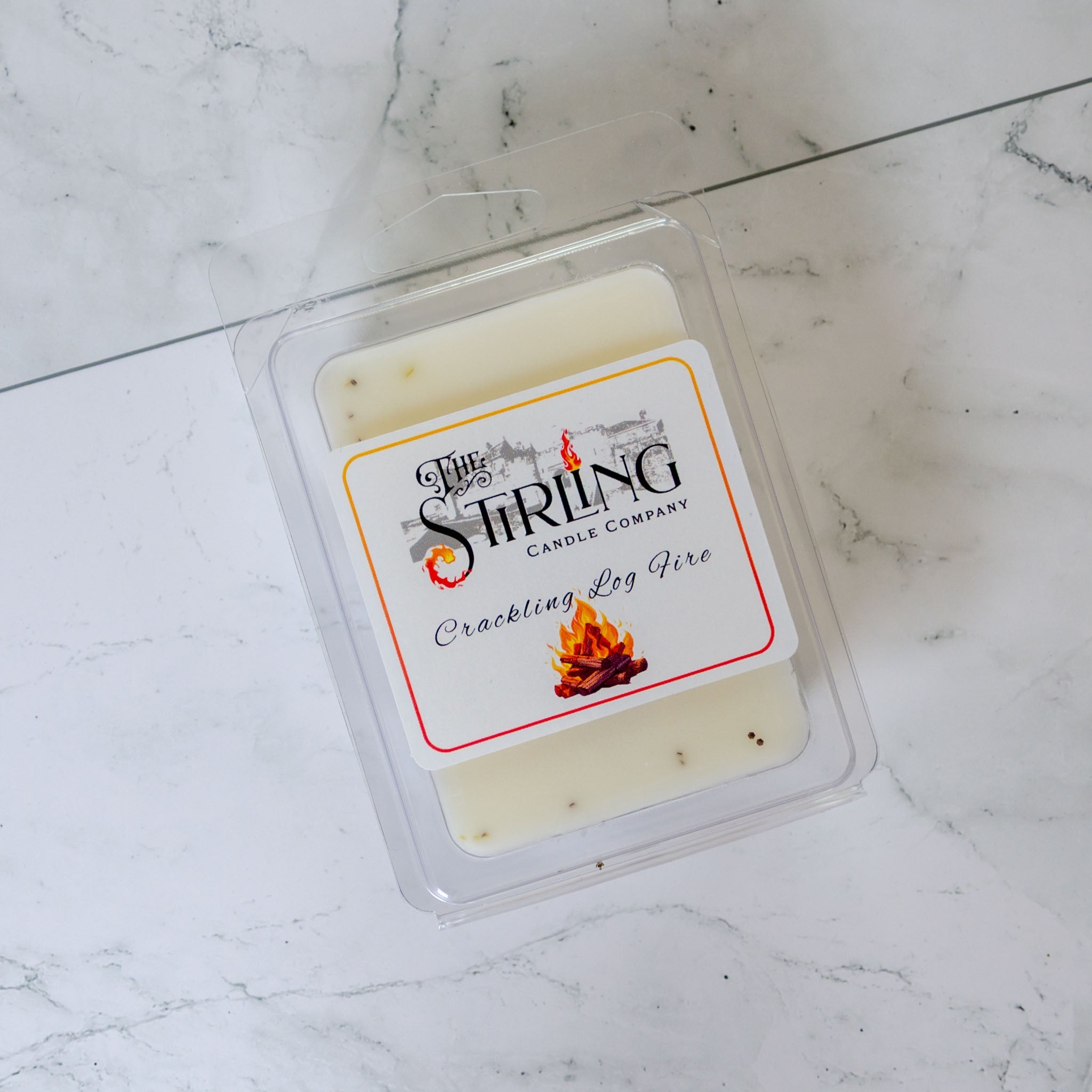Crackling Log Fire - Wax Melt Clamshell