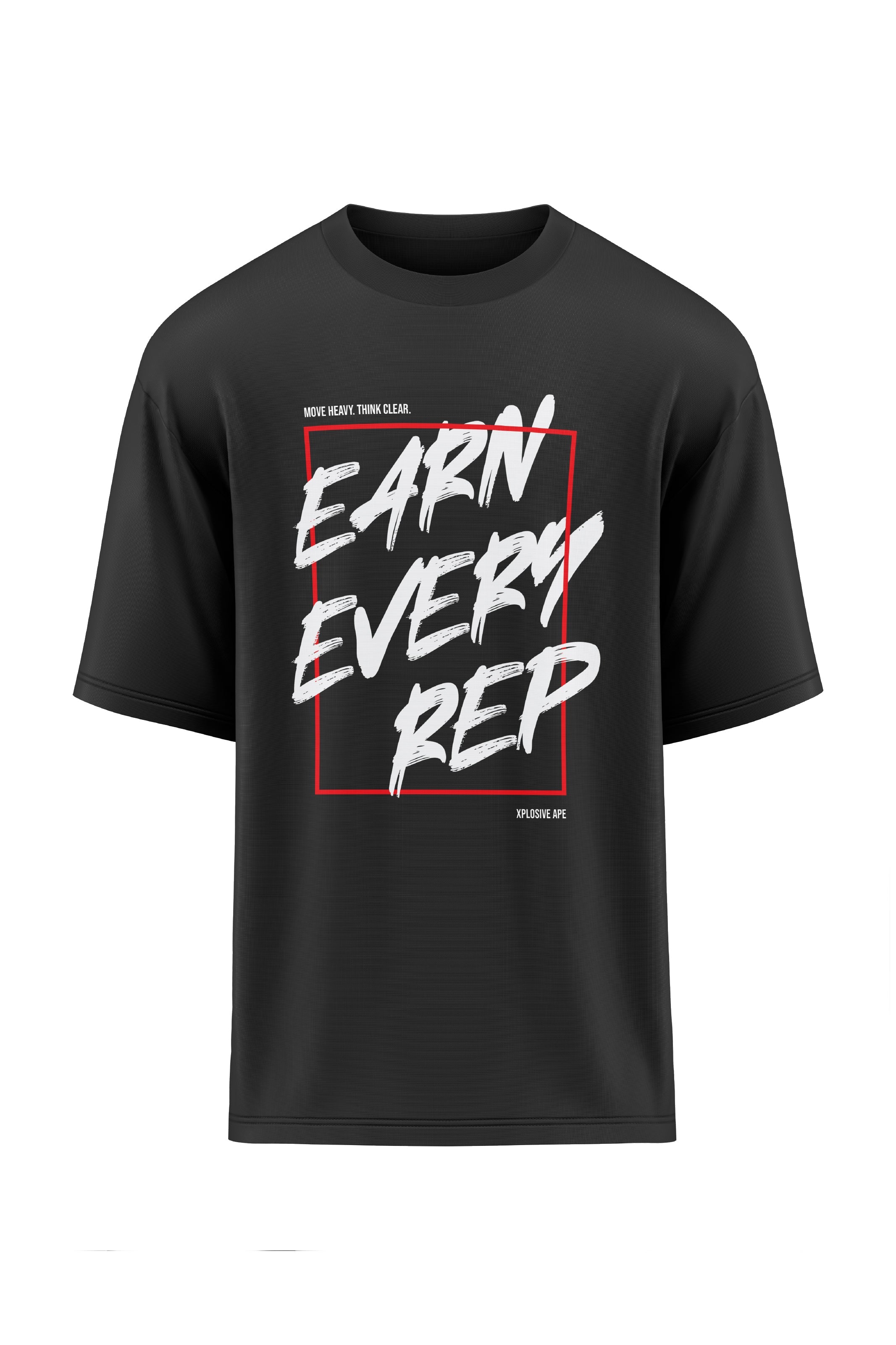 XAPE Weight Warp Oversized Tee - Black