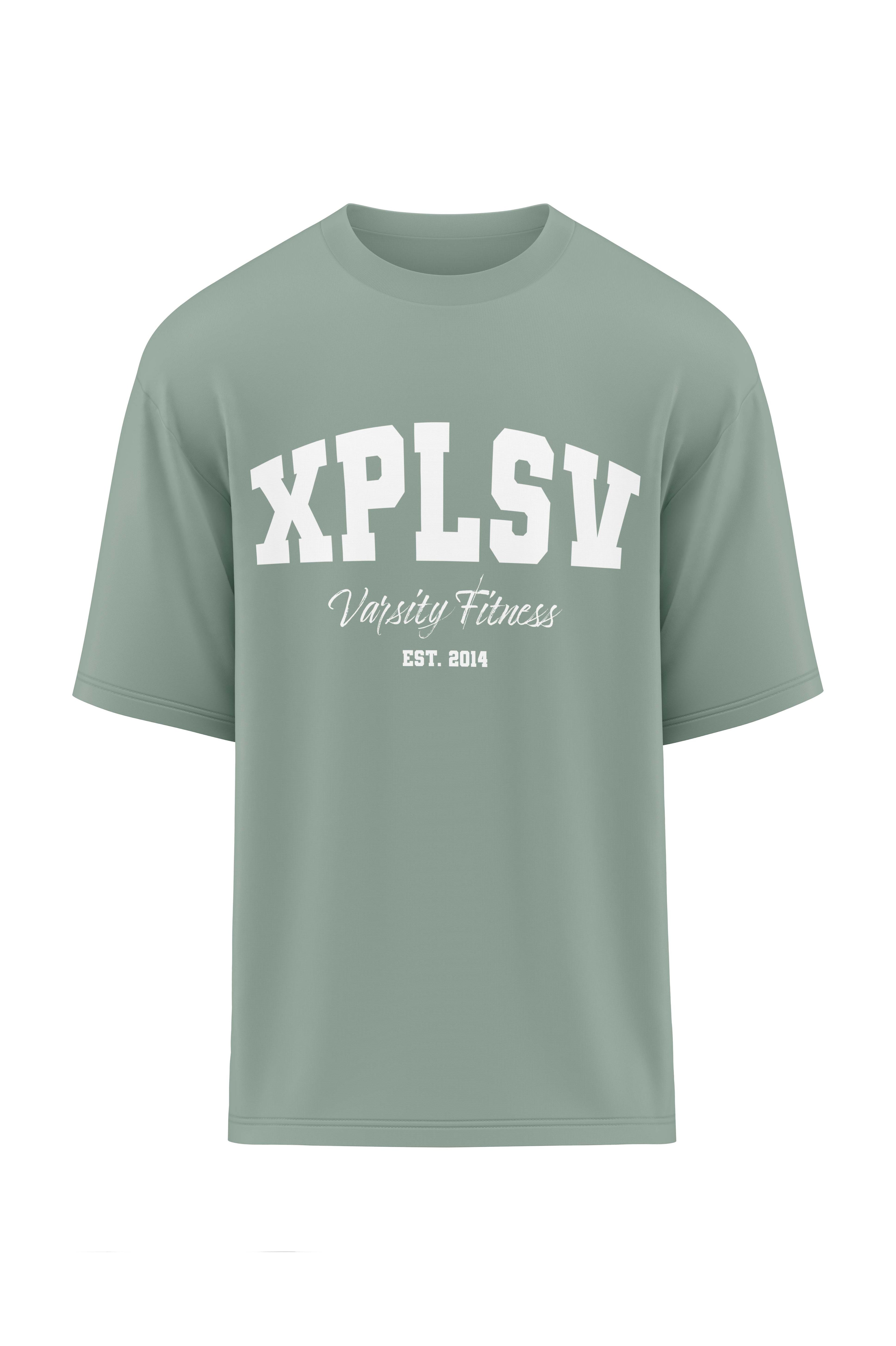 XAPE Varsity Fitness V2 Oversized Tee - Sage