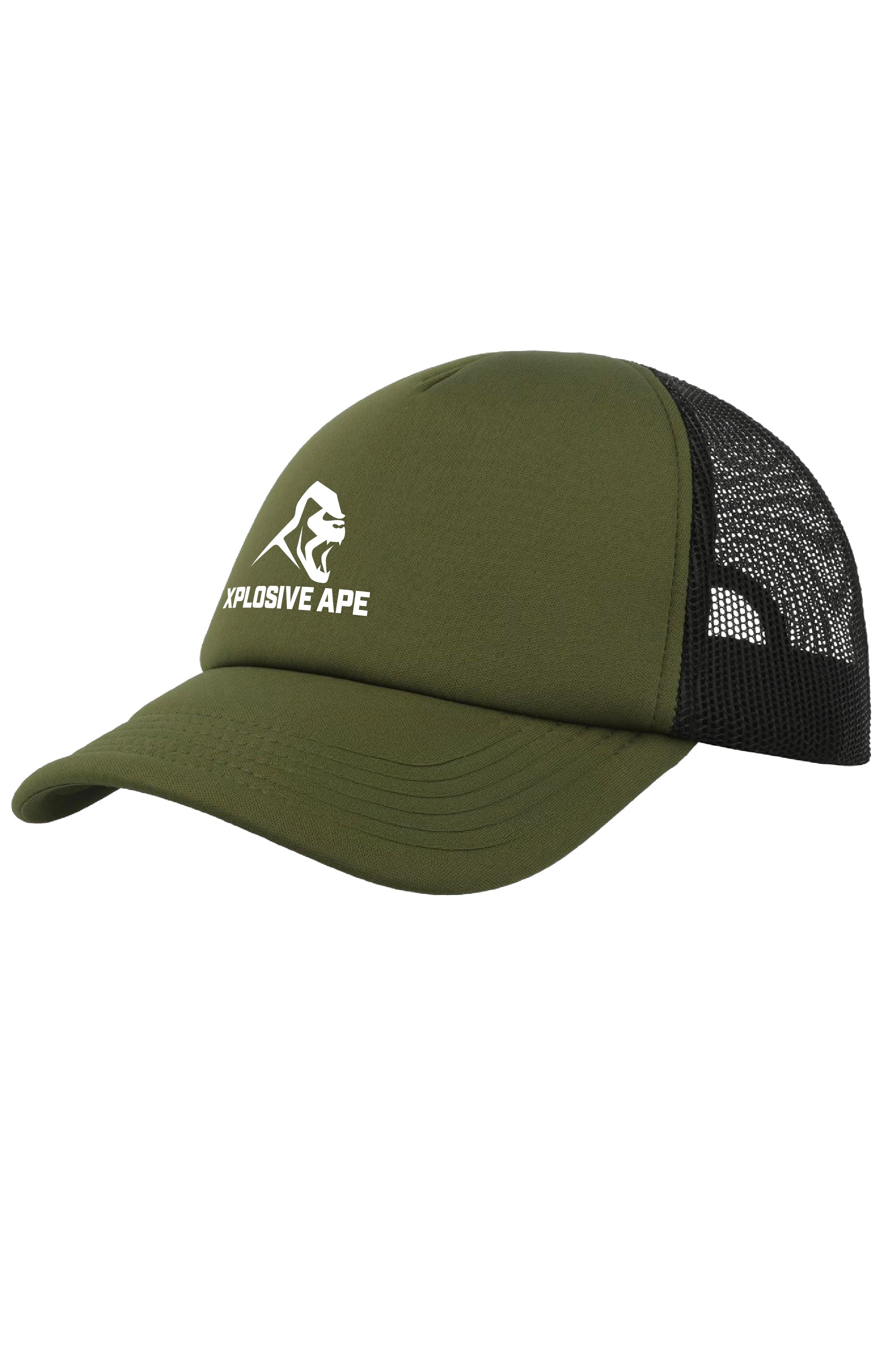 XAPE Essential Trucker Cap - Olive/Black