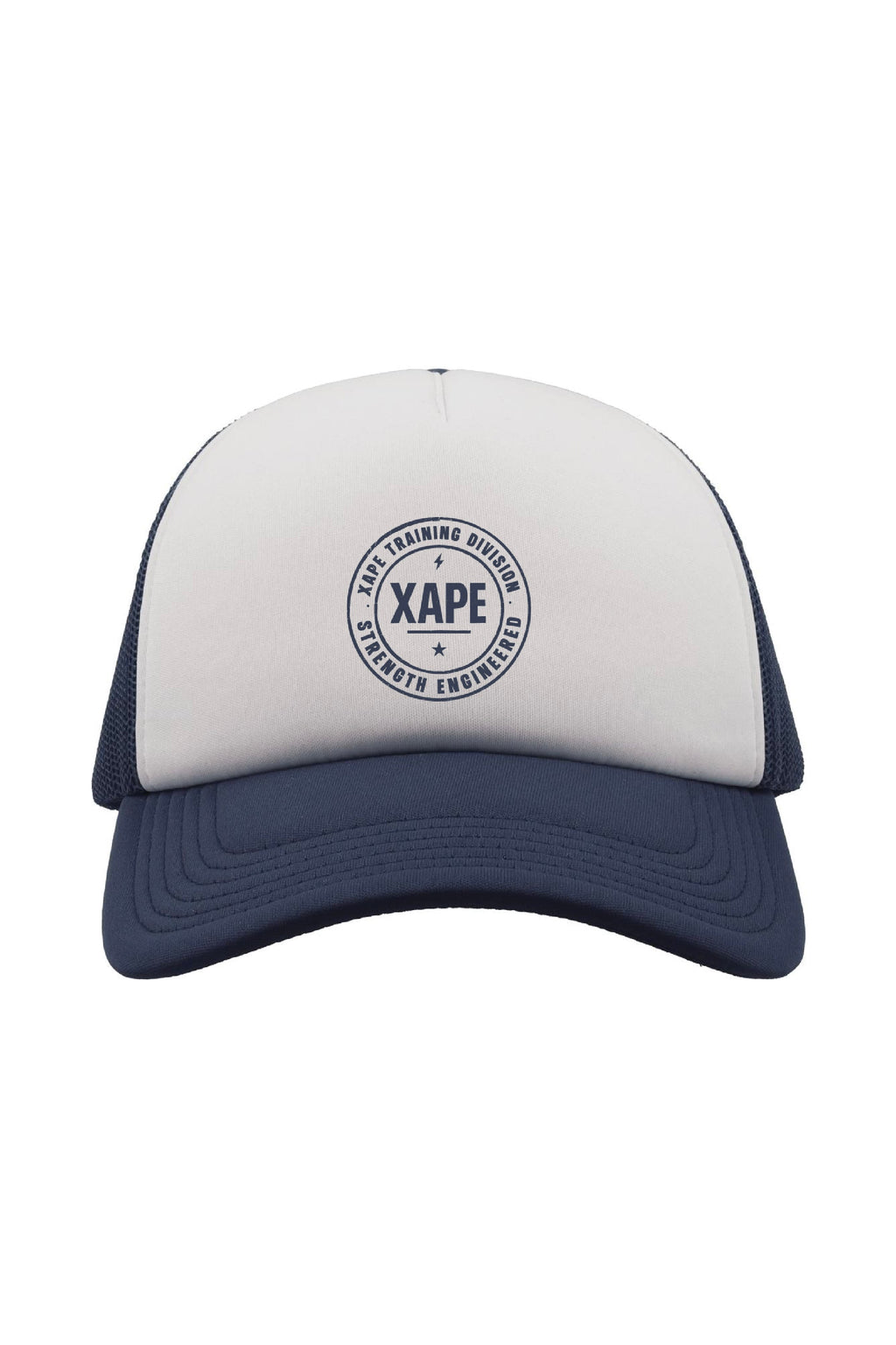 XAPE Classic Badge Logo Trucker Cap - Navy