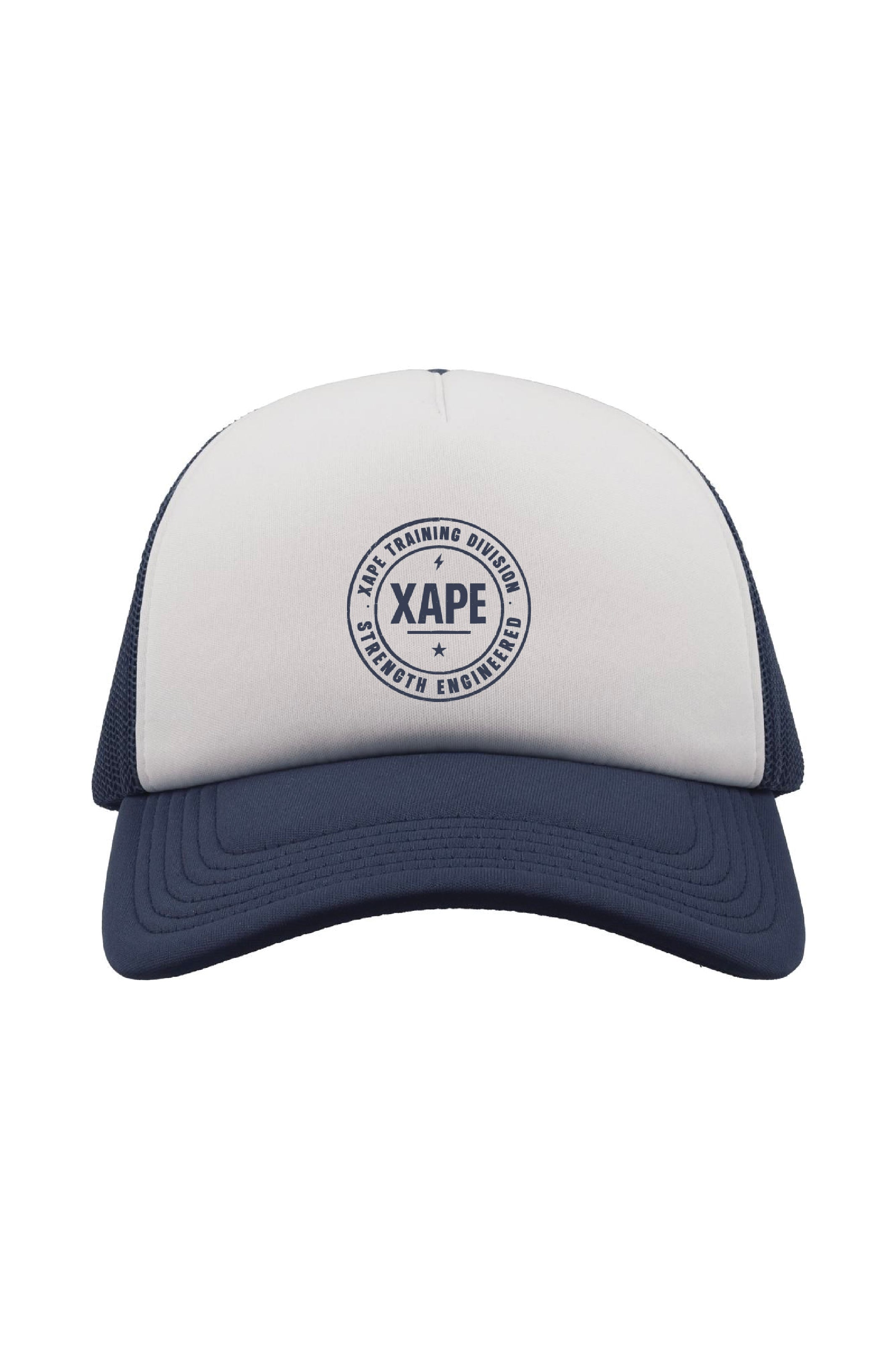 XAPE Classic Badge Logo Trucker Cap - Navy