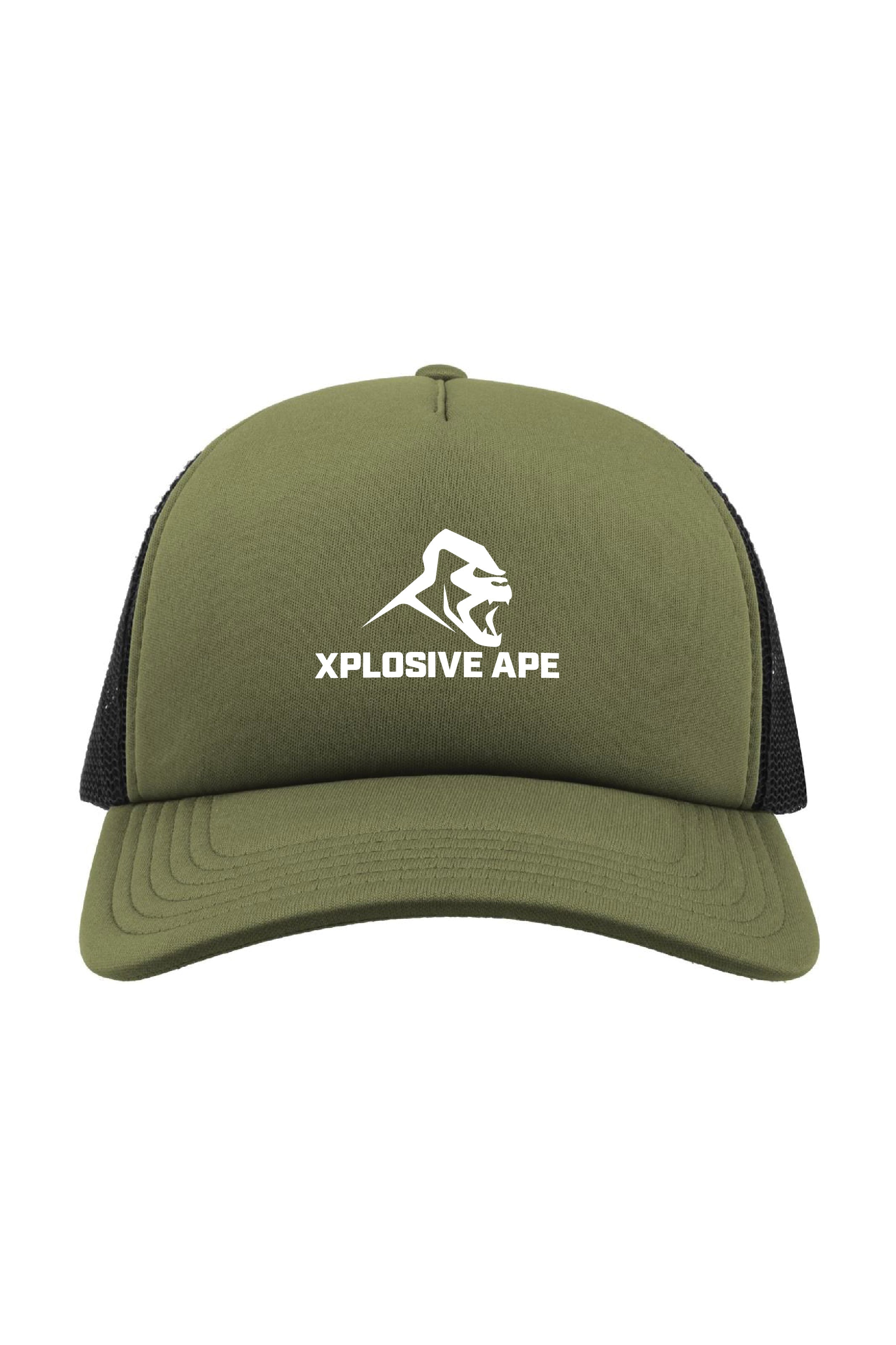 XAPE Essential Trucker Cap - Olive/Black