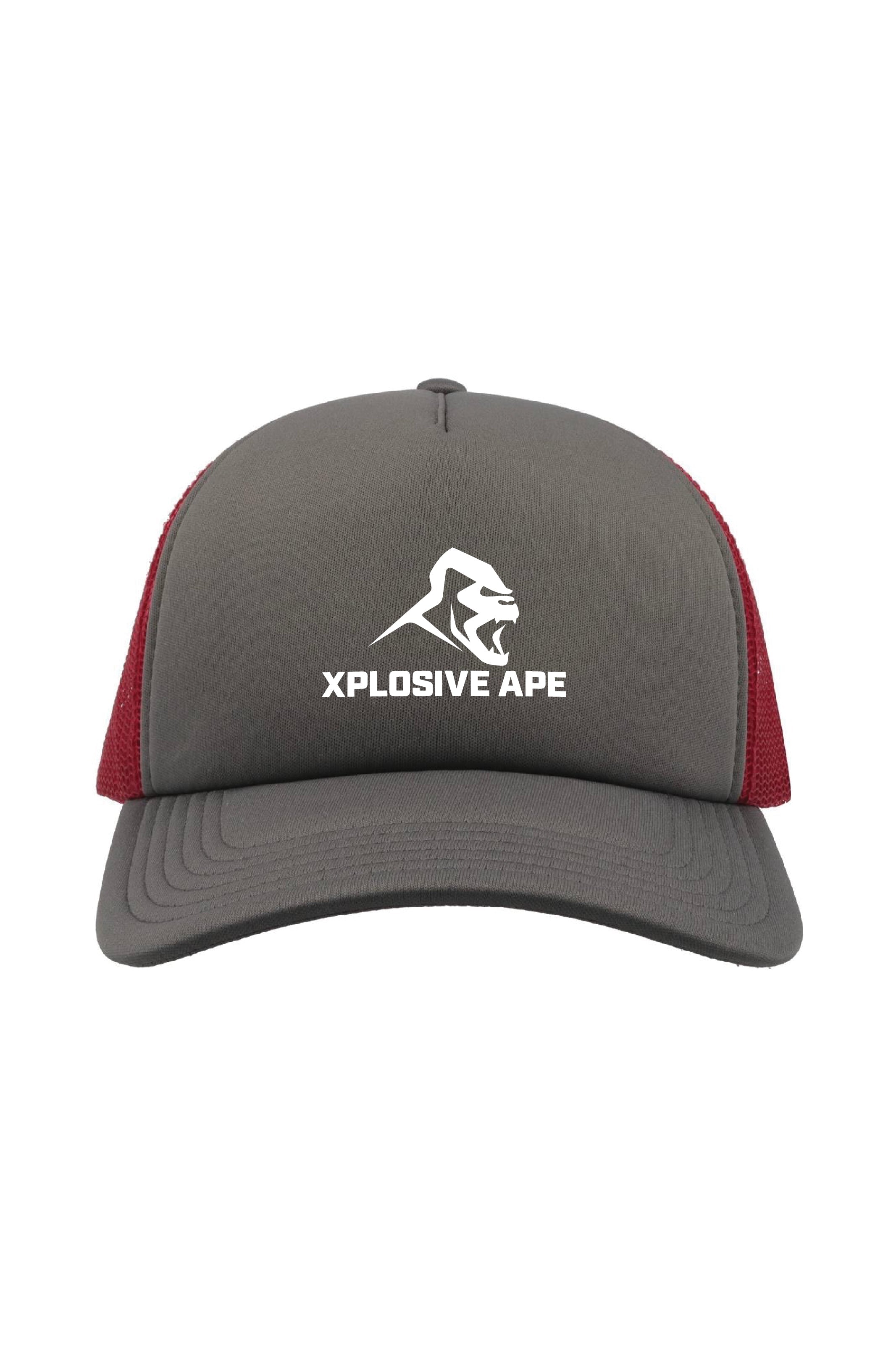 XAPE Essential Trucker Cap - Grey/Red