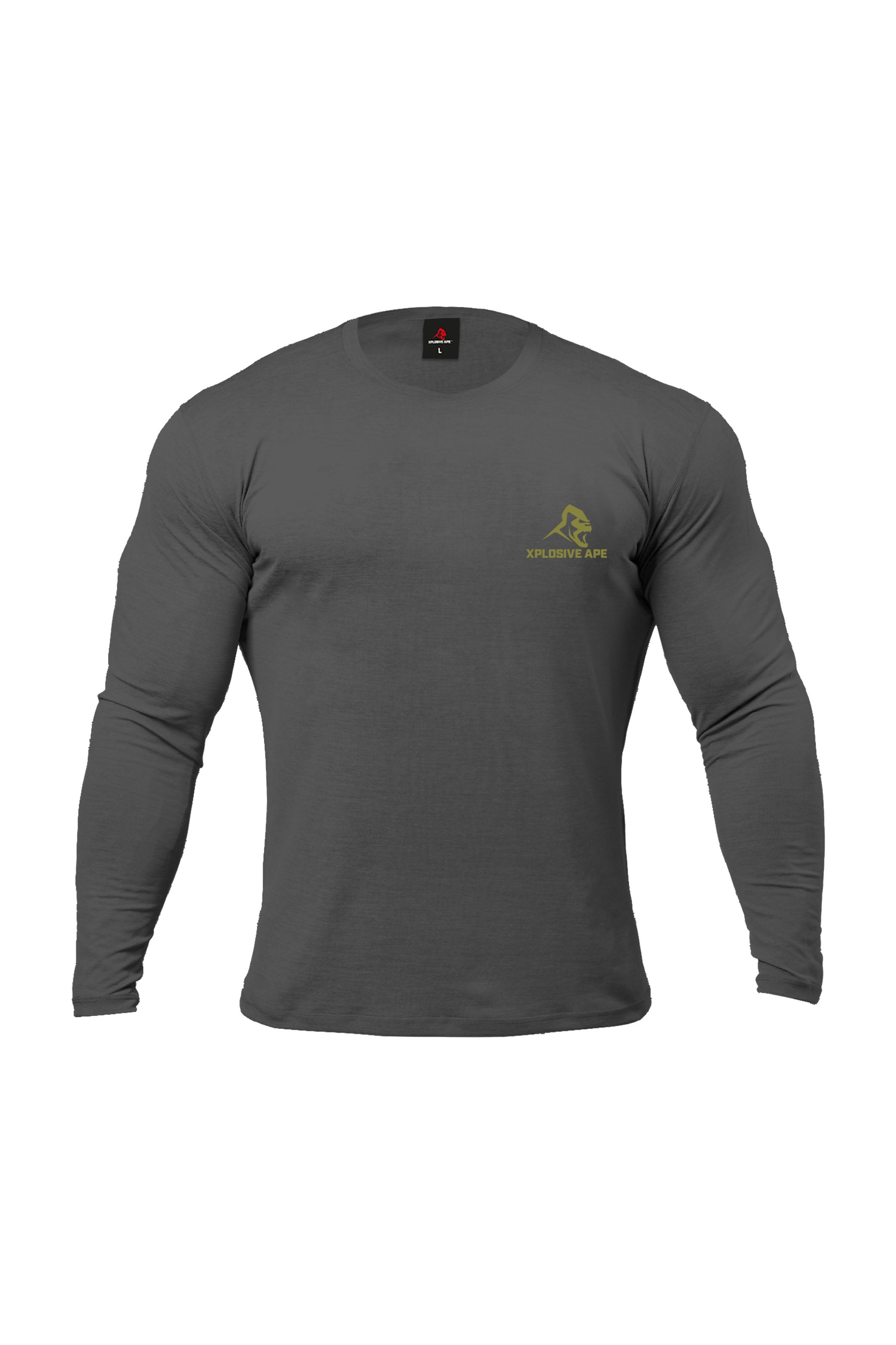 XAPE Claw Long Sleeve Tee - Charcoal