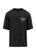 XAPE Heritage Club Oversized Tee - Acid Wash Black