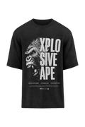 XAPE Vanguard V2 Oversized Tee - Acid Wash Black