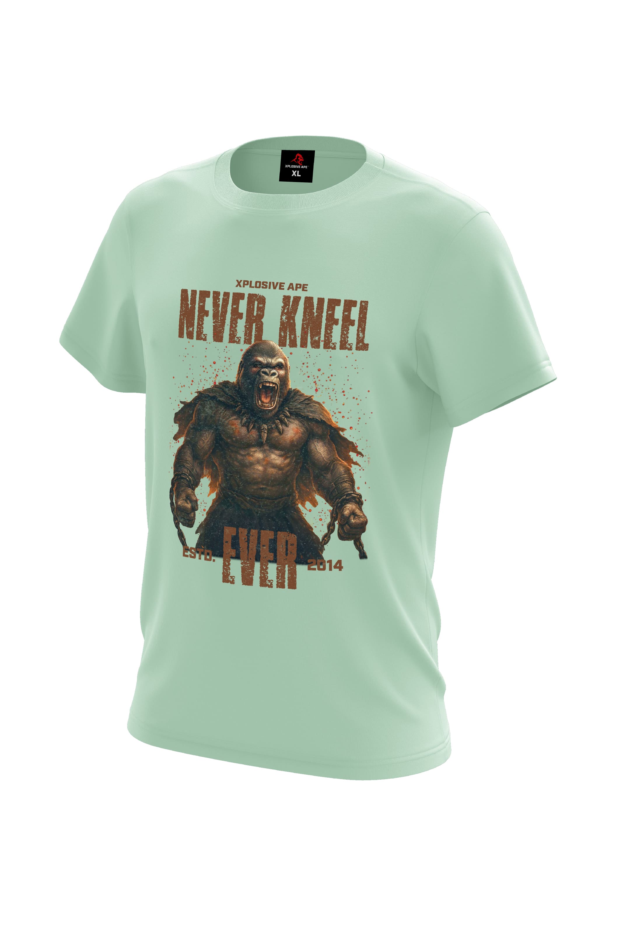 XAPE Never Kneel Tee - Mint Green