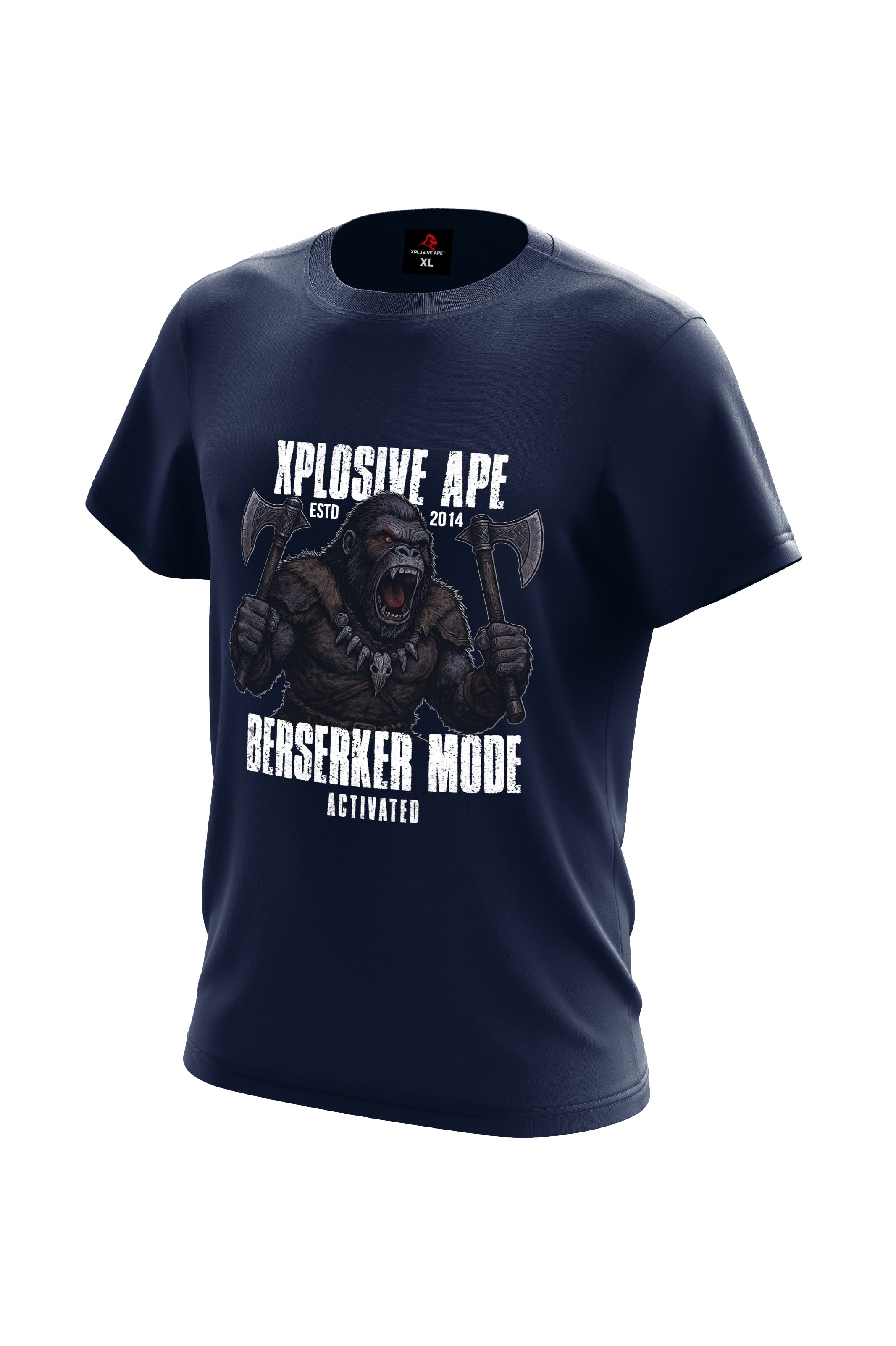 XAPE Berserk Mode Tee - Navy