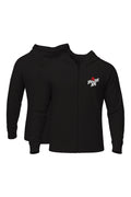 XAPE Classic Stencil Logo Oversized Zip Hoodie - Black